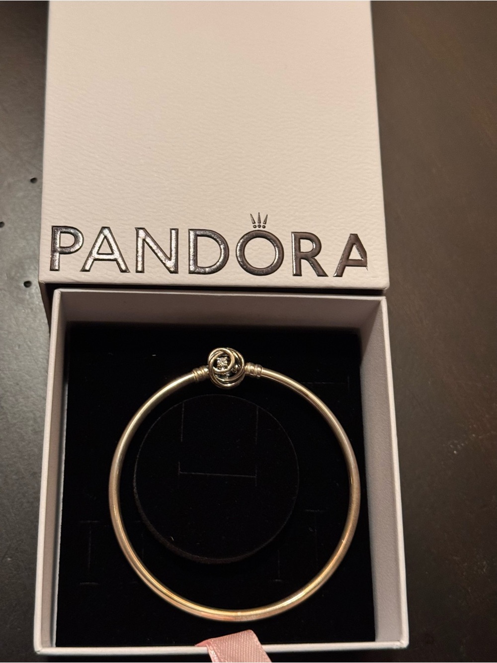 Pandora Silver Tension-Style Bangle Bracelet - Silver